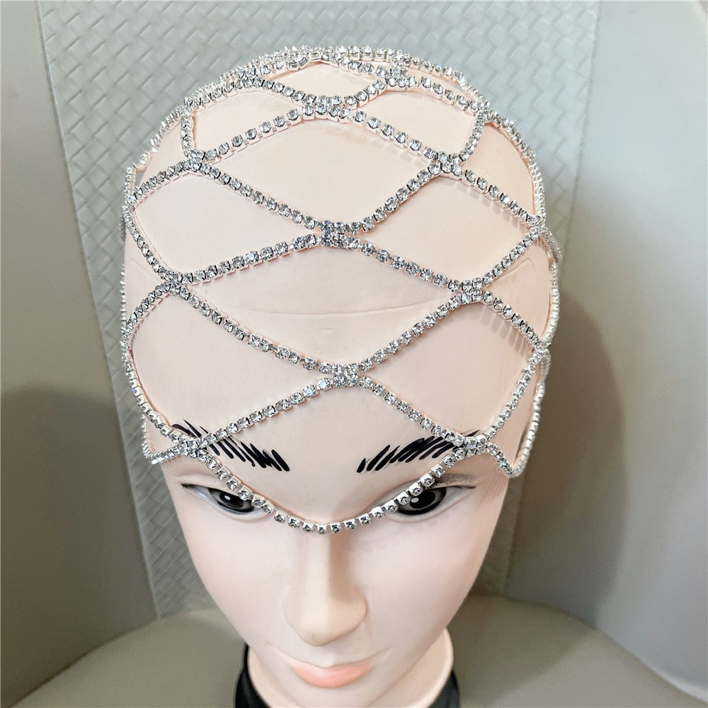 Crystal Mesh Cap