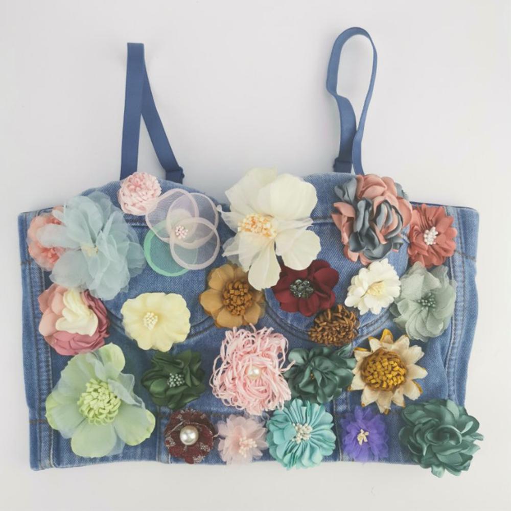 Charming Applique Floral Corselets