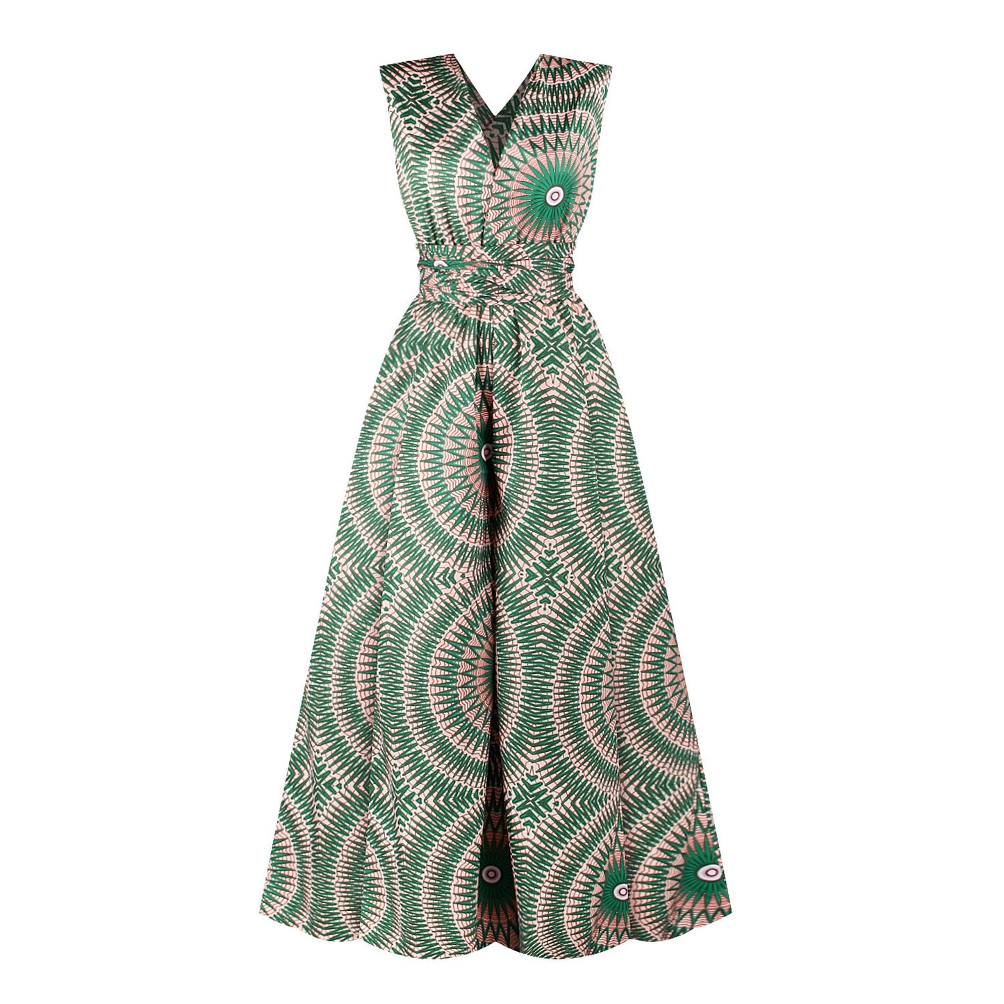 Wide Leg Kente Romper