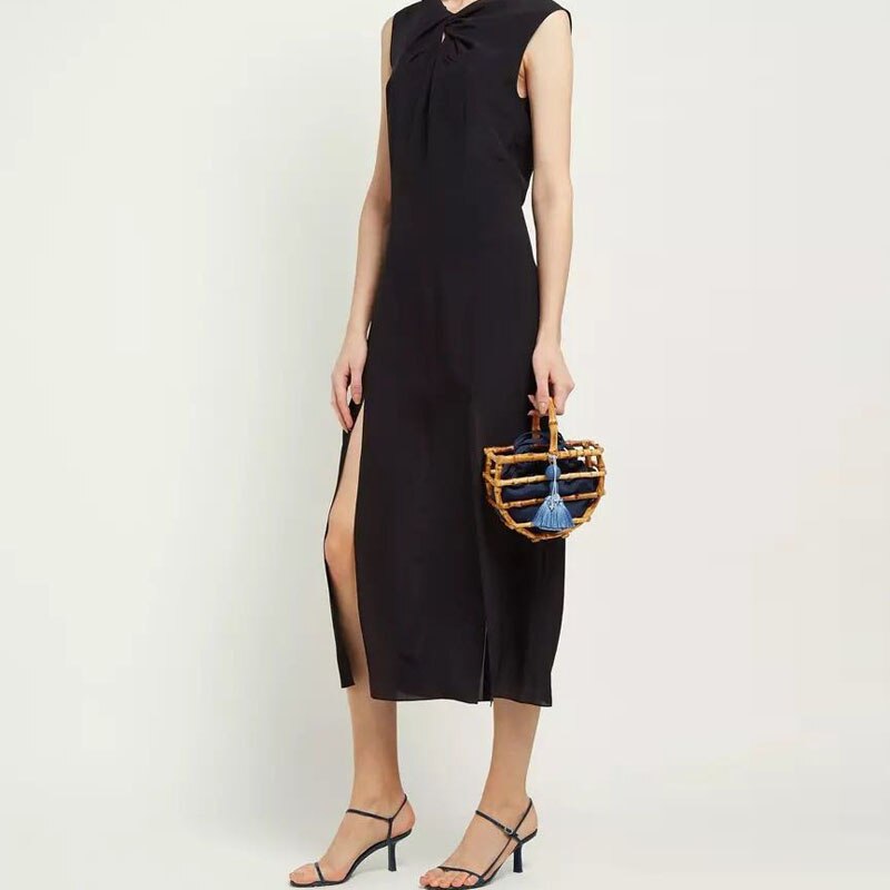 Half Moon Bamboo Tote Bag