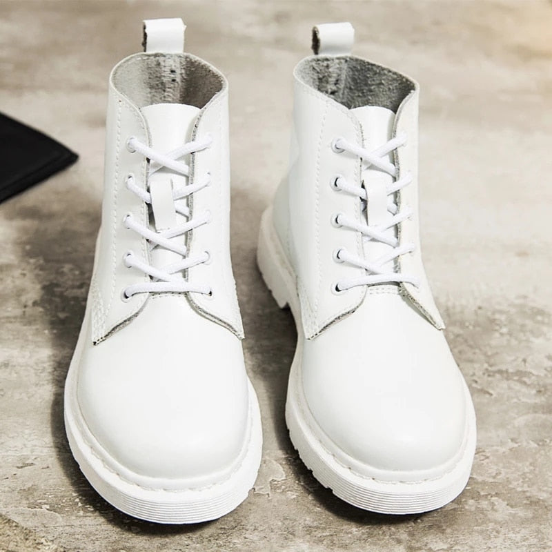 Genuine Leather Ankle Boots