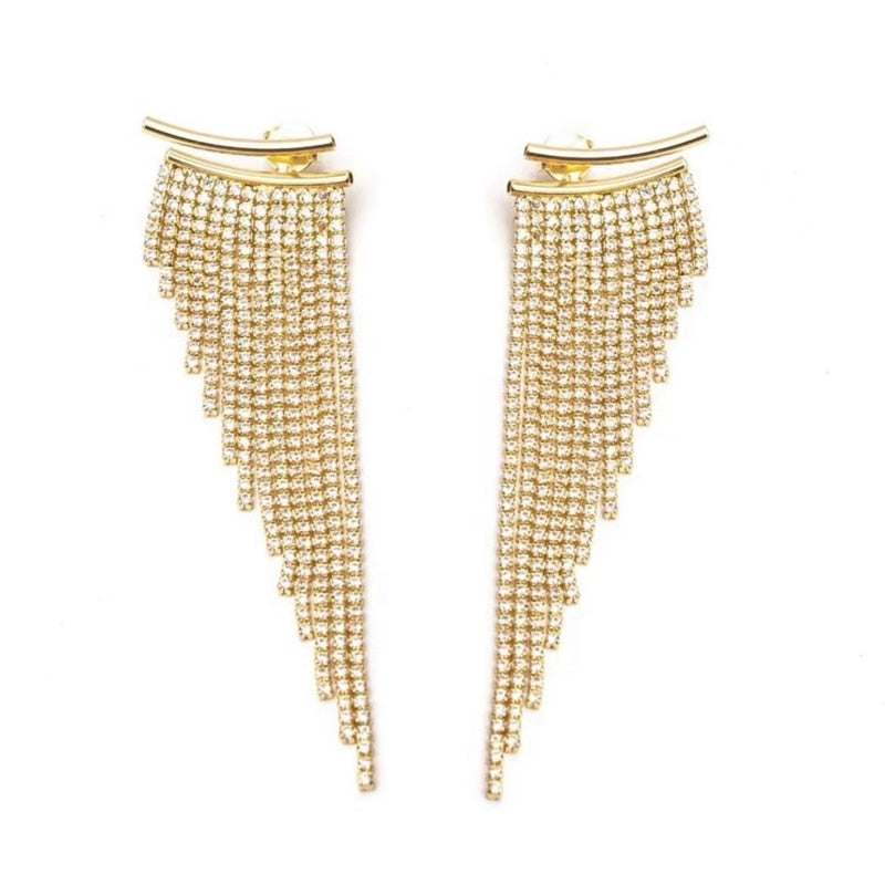 Gold Tassel Earring