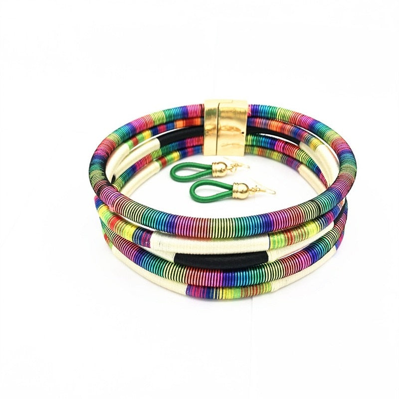 African Rope Bib Choker