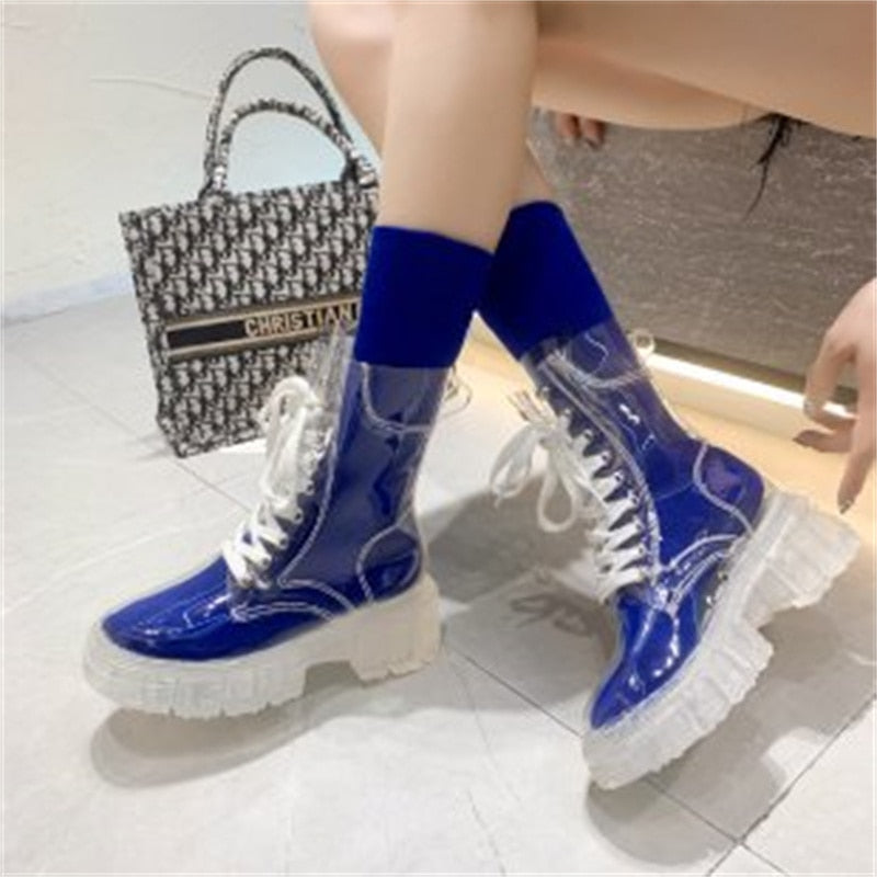 Transparent Ankle Boots