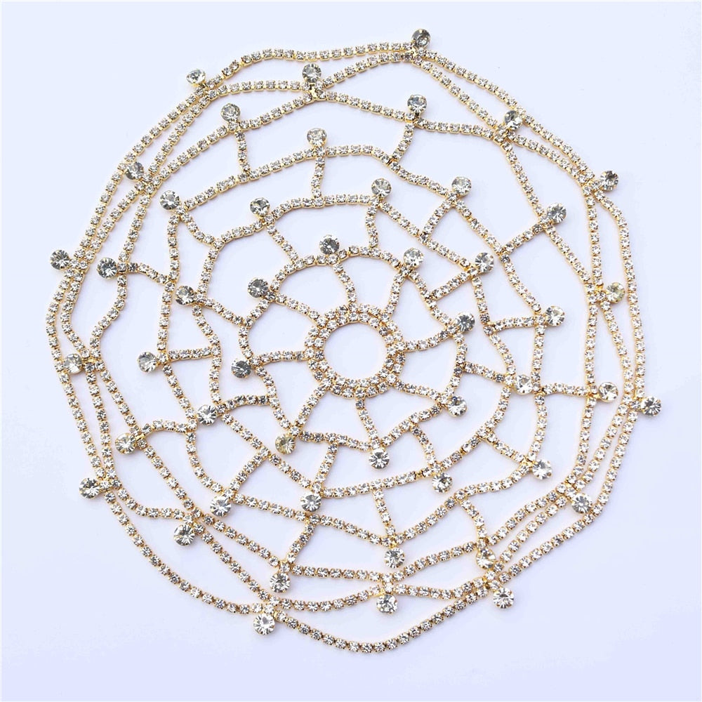 Crystal Mesh Cap