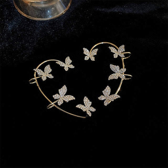 Crystal Color Butterfly Earrings for Women
