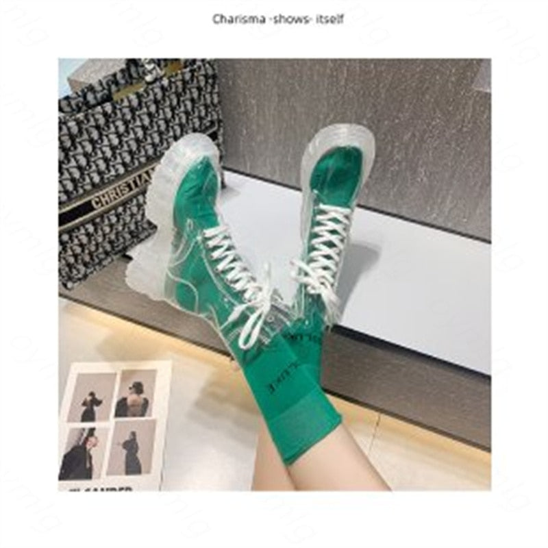 Transparent Ankle Boots