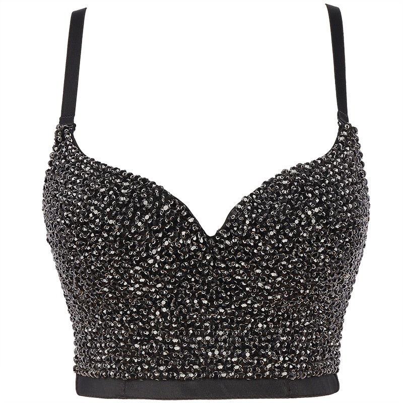 Hand-made Diamond Bralette Bustier