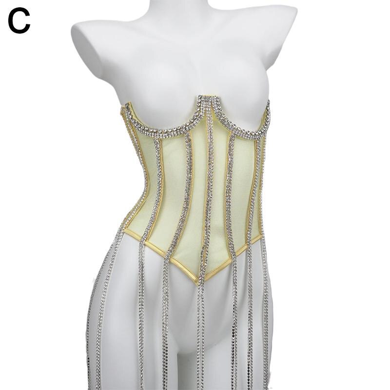 Shiny Transparent Body Corset