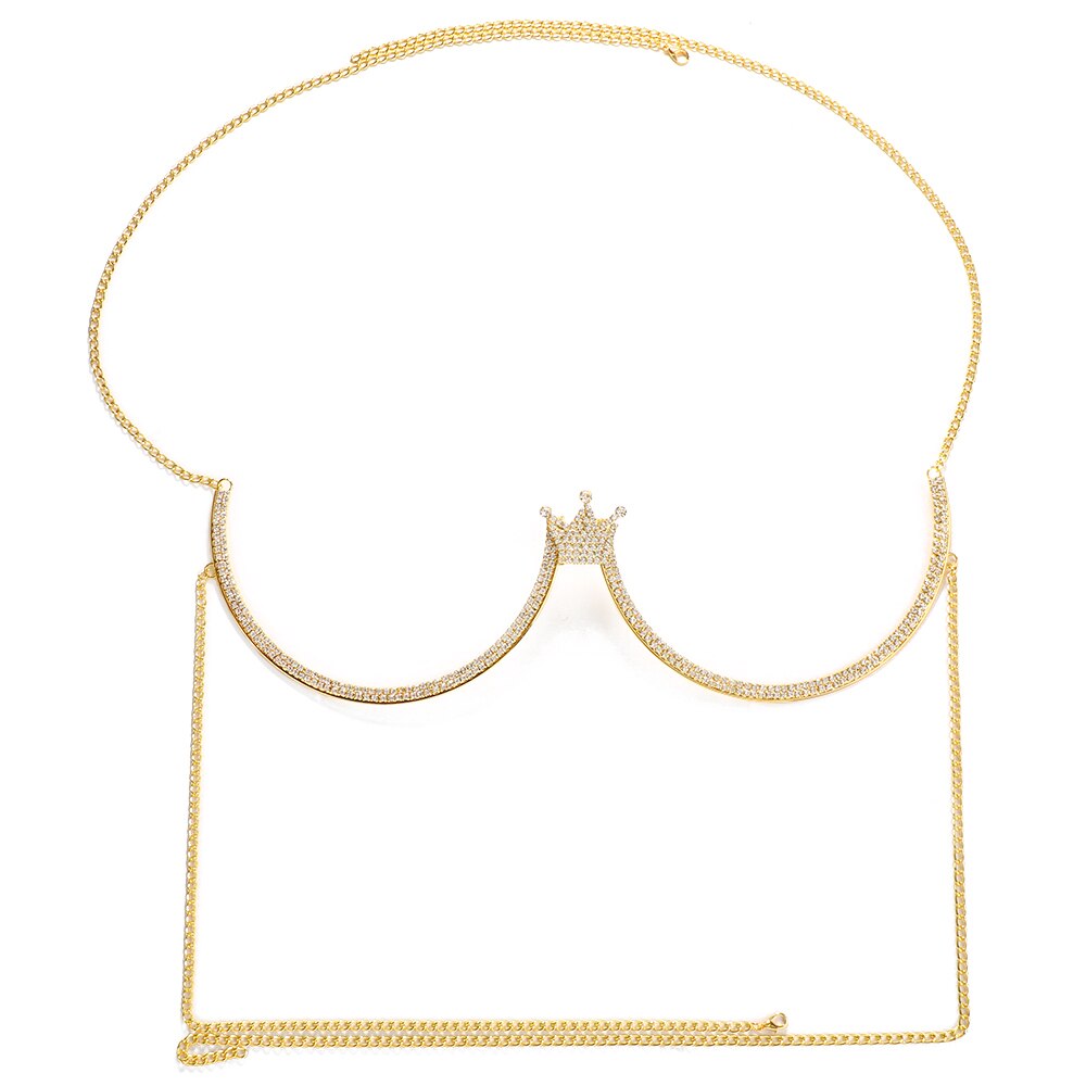 Crystal Heart Chest Bracelet