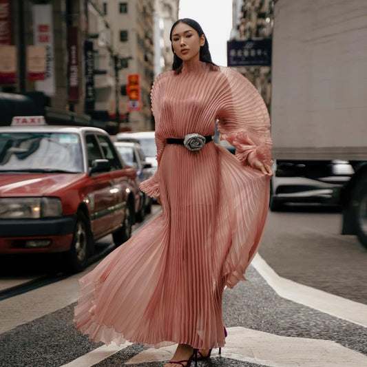 Chiffon Pleated Dress