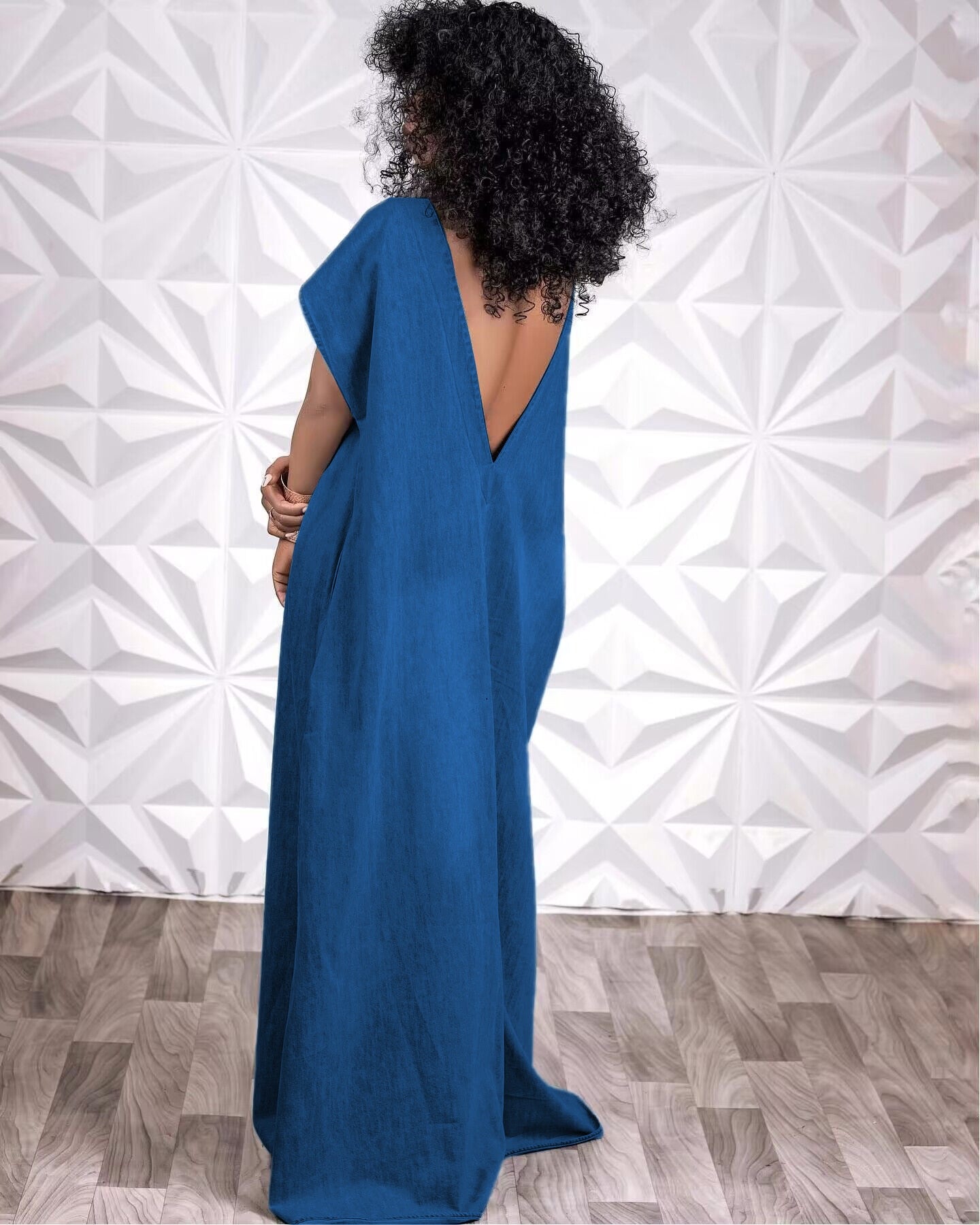 Denim V-back Tunic