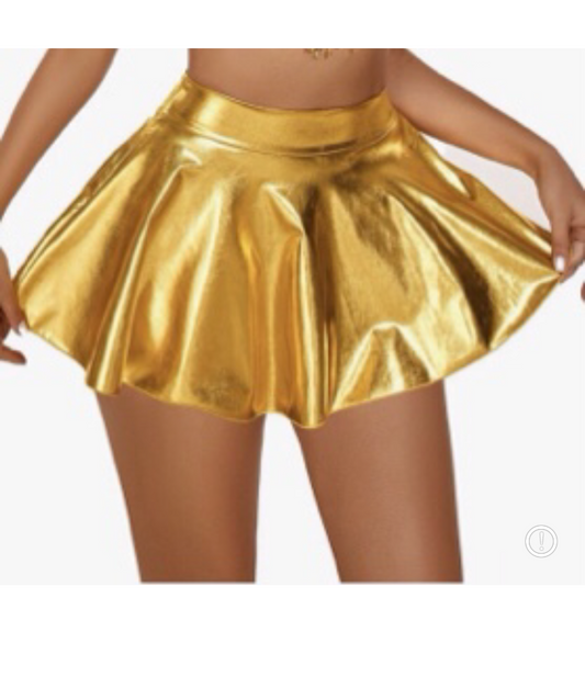 Gold Mini Skirt Add-On