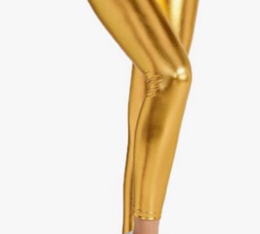 Gold knee high leggings Add-On- One Size
