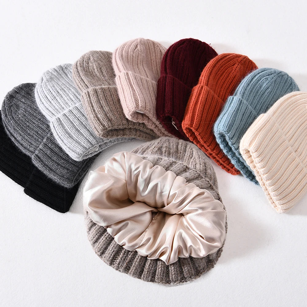 Satin Beanie Hat