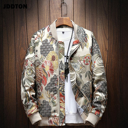 Japanese Embroidery Bomber Jacket