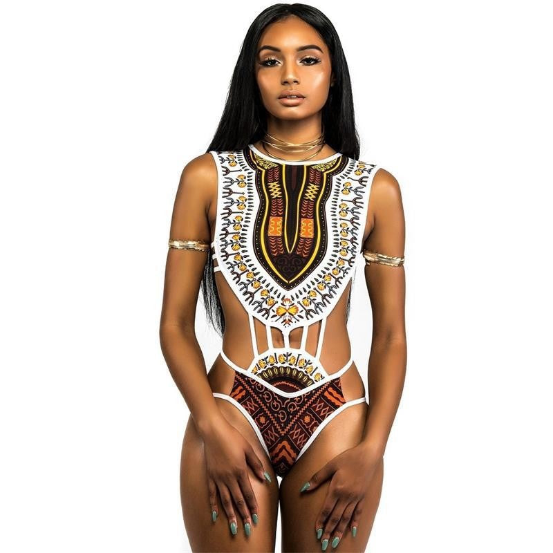 Ethnic One-Piece Swimsuit