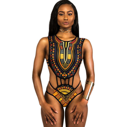 Ethnic One-Piece Swimsuit