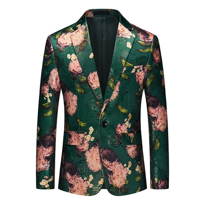 Floral Men’s Blazer up to 6x