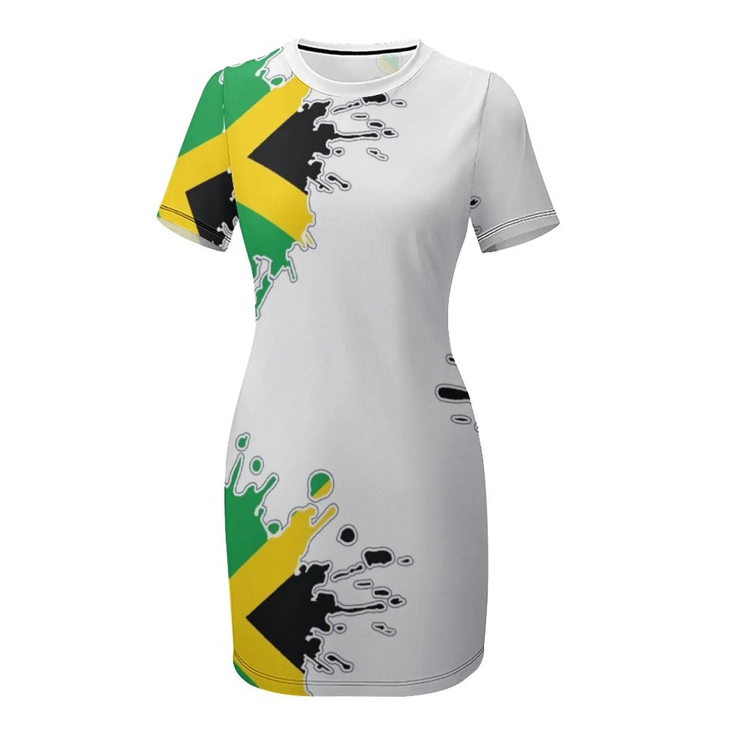 Jamaican Flag Splash Dress