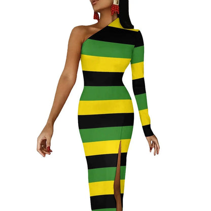 Jamaica Flag Long Dress