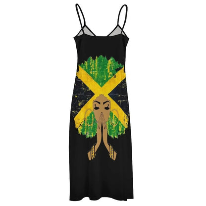 Melanin Queen Afro Sleeveless Dress