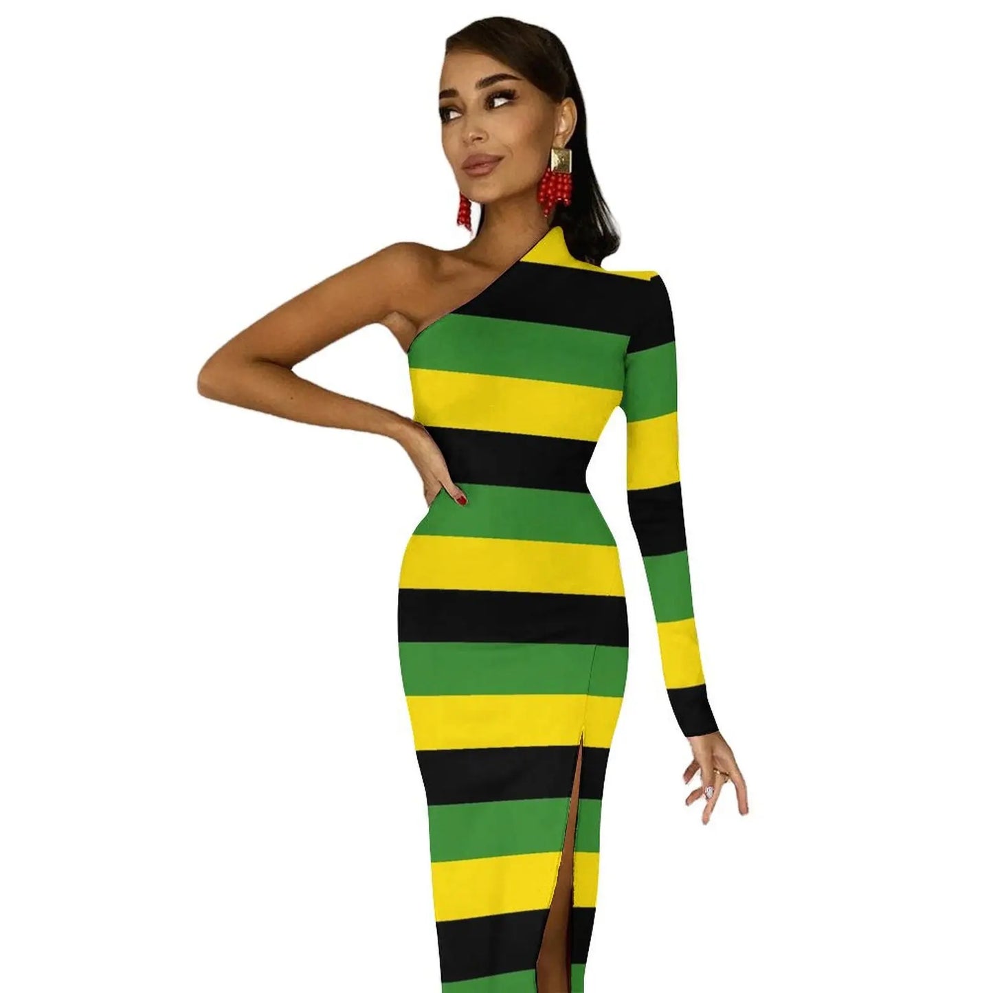 Jamaica Flag Long Dress