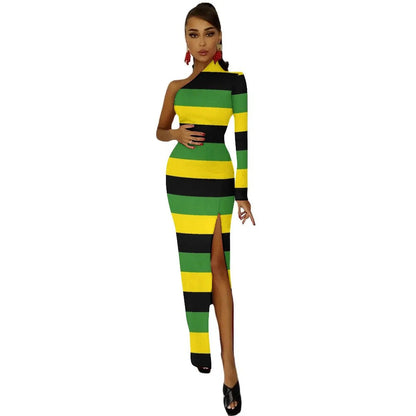 Jamaica Flag Long Dress