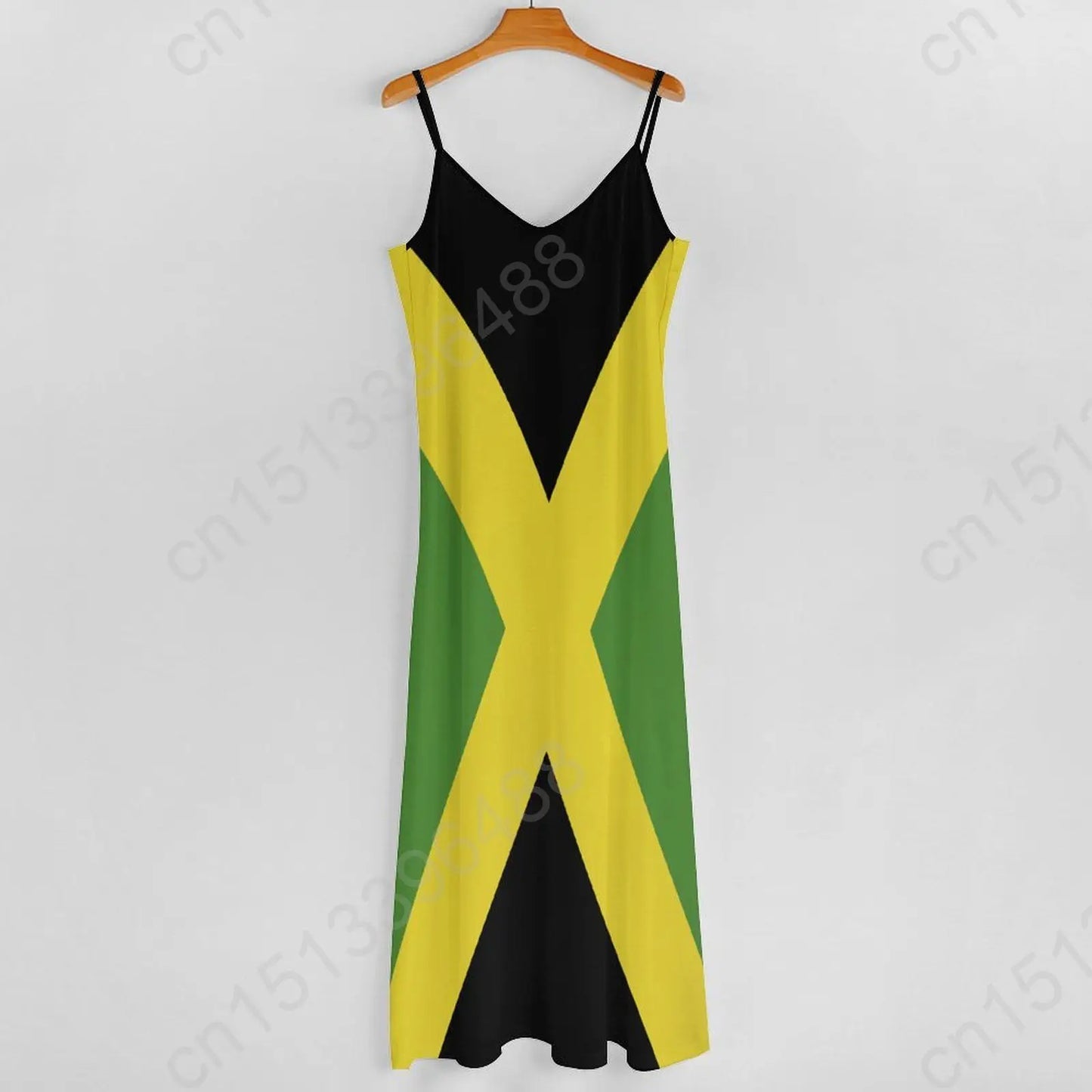 Jamaica Flag Print Swing Dress