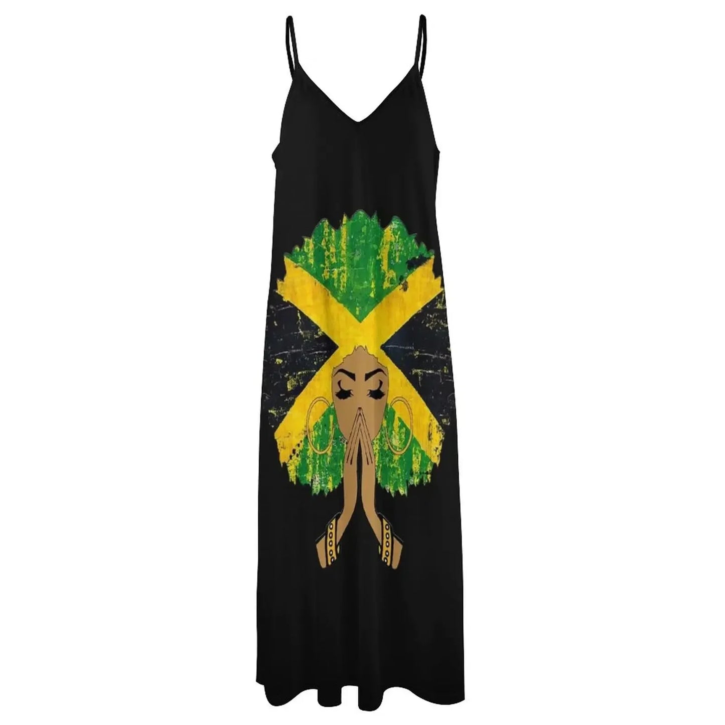 Melanin Queen Afro Sleeveless Dress