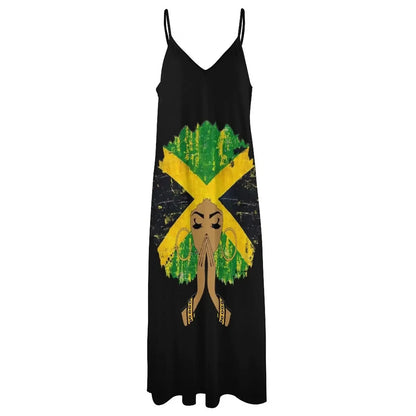 Melanin Queen Afro Sleeveless Dress