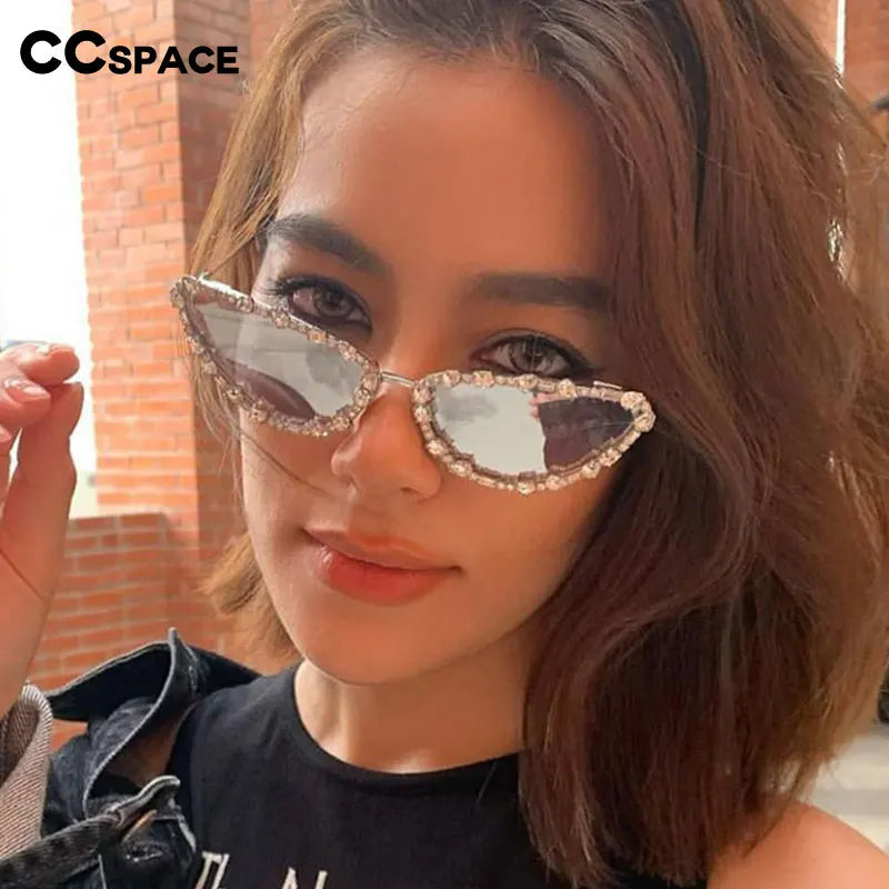 Diamond Cat Eye Sunglasses