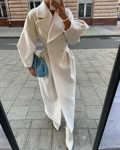 Elegant Puff Sleeve Coat