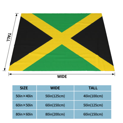 Jamaica Flag Plush Flannel Blanket