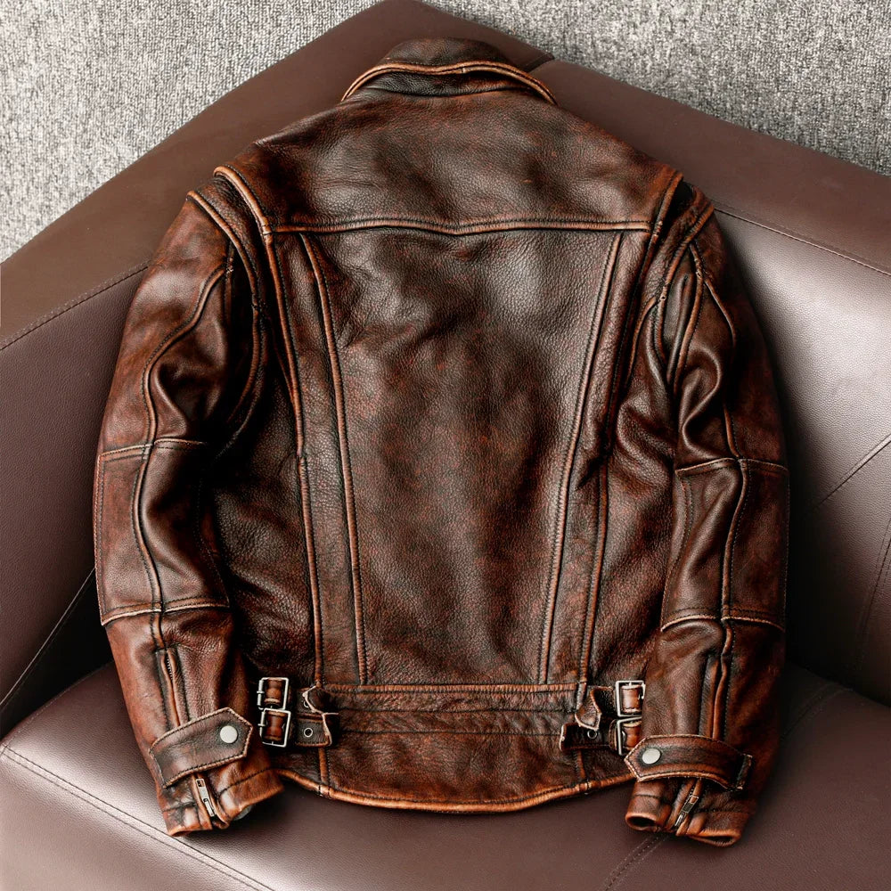 Genuine Leather Biker Jacket