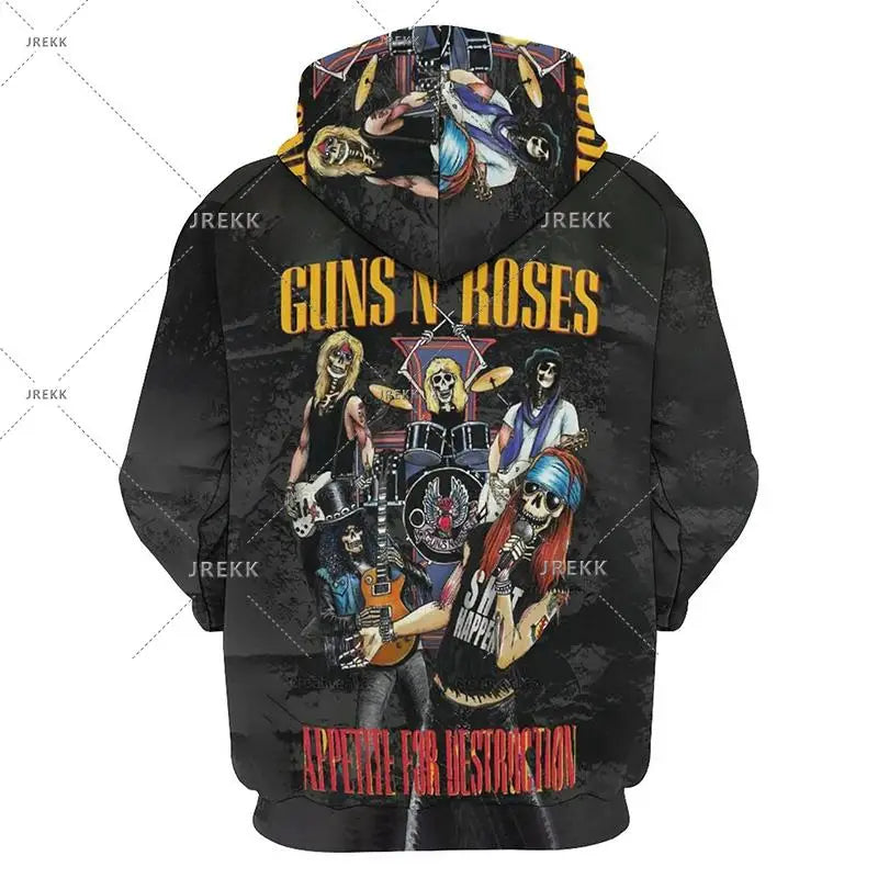 Guns N Roses Graphic Hoodie