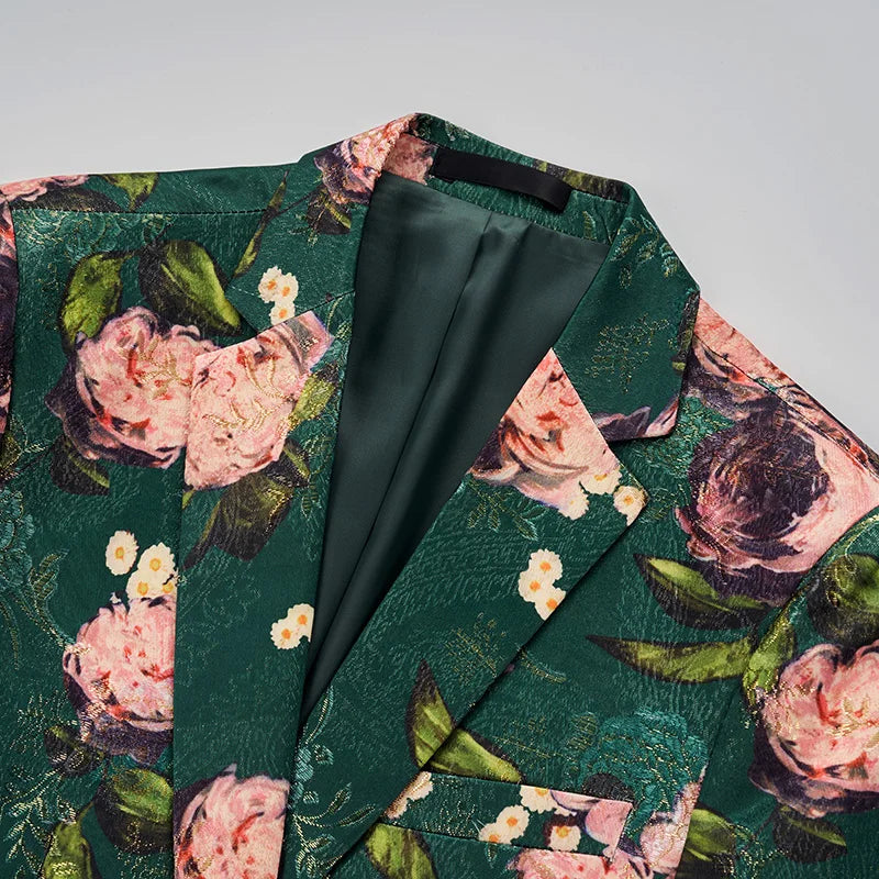 Floral Men’s Blazer up to 6x