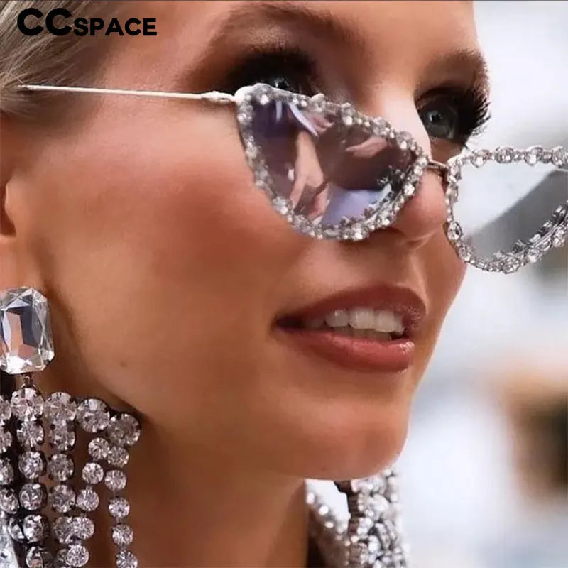 Diamond Cat Eye Sunglasses