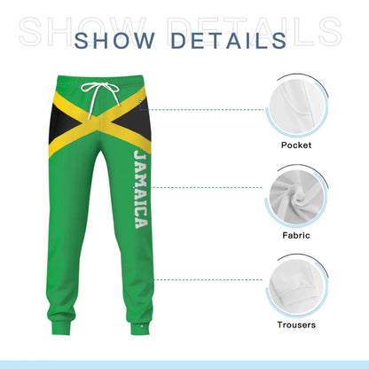 Jamaica Flag Sweatpants with Pockets