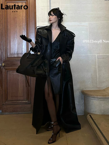 Leather Trench Coat