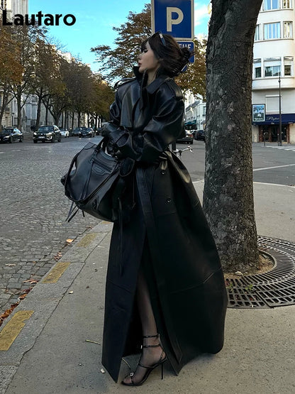 Leather Trench Coat