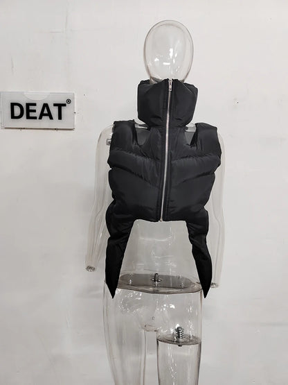 Cotton-padded Cut-out Vest