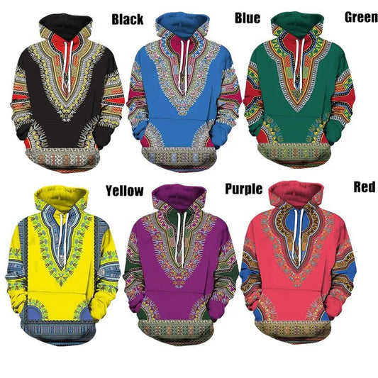 African Print Hoodie