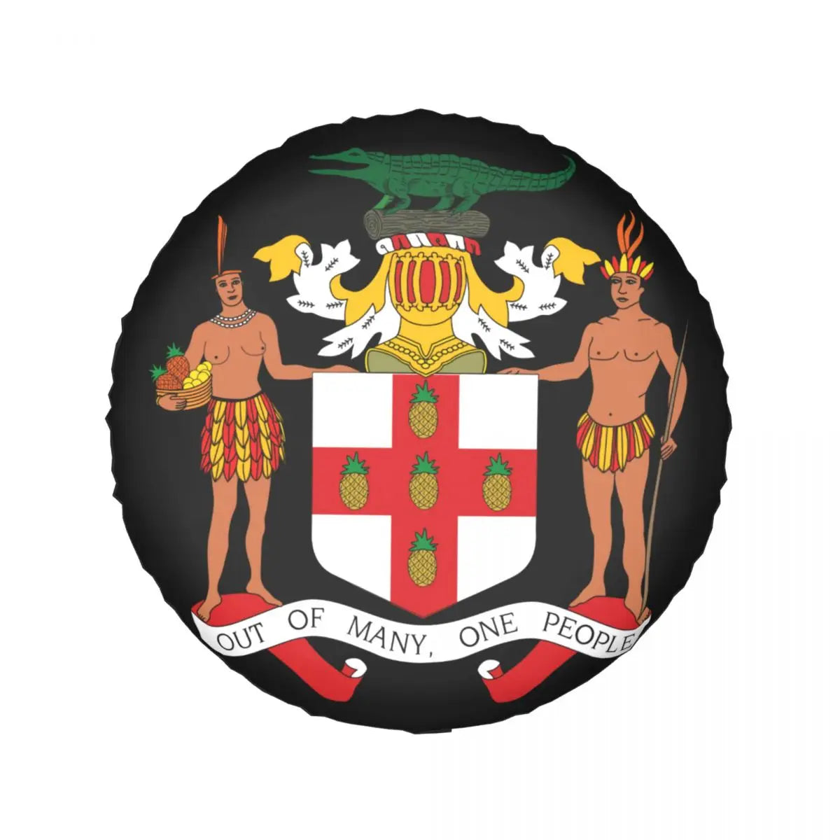 Jamaica Coat of Arms Spare Wheel Cover