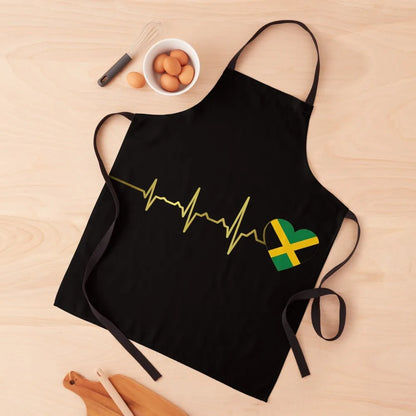 Jamaican Flag Heat Beat Apron