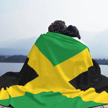 Jamaica Flag Plush Flannel Blanket