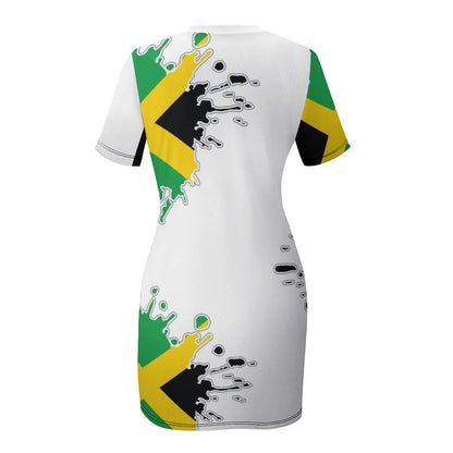 Jamaican Flag Splash Dress