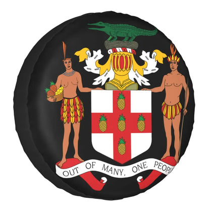 Jamaica Coat of Arms Spare Wheel Cover