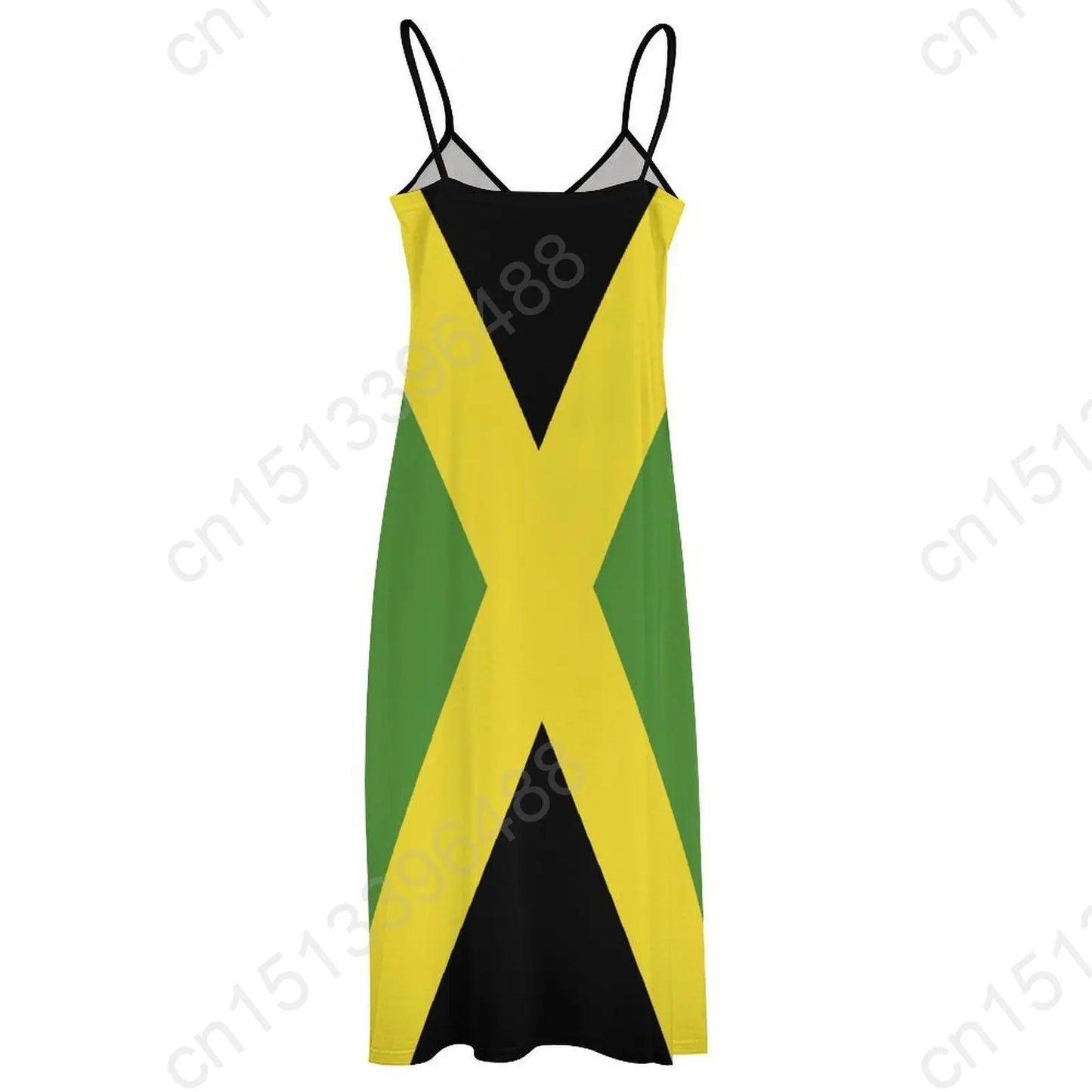 Jamaica Flag Print Swing Dress