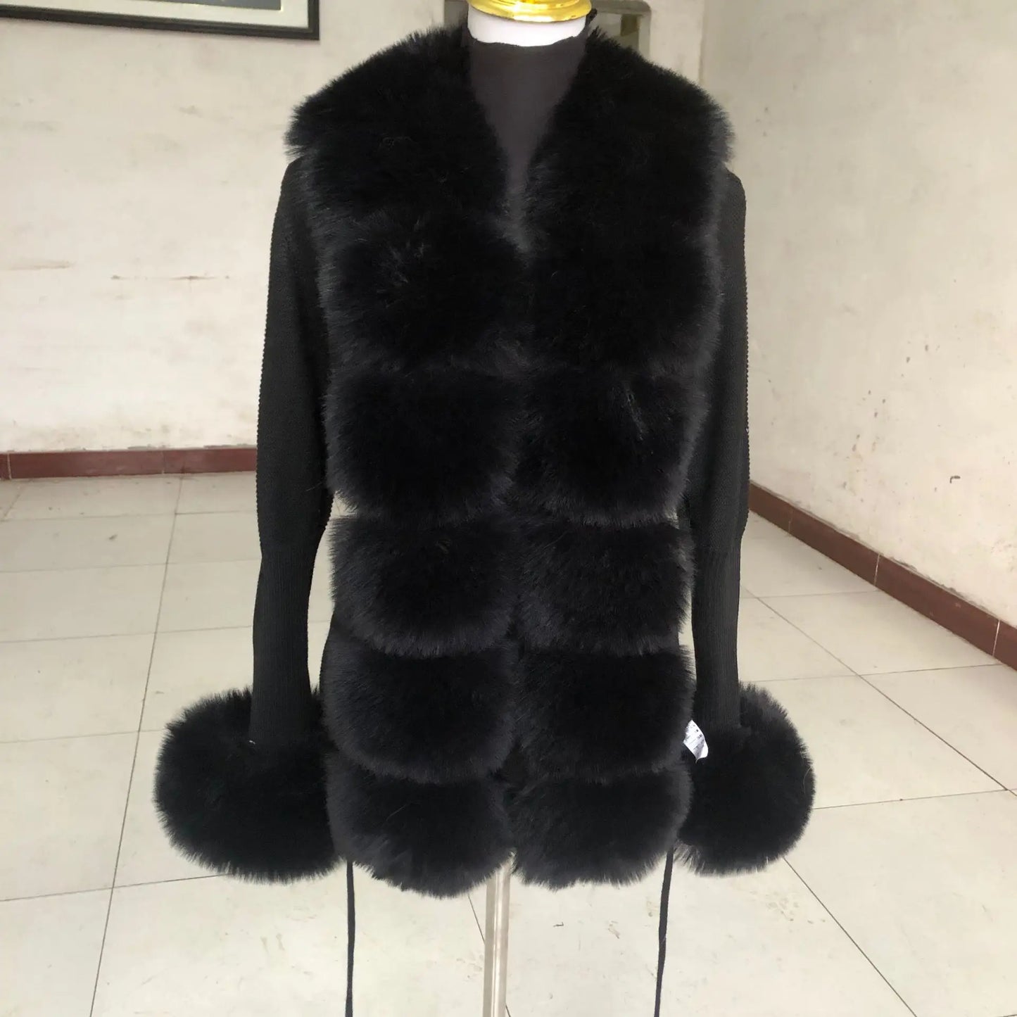 Faux Fur Cardigan